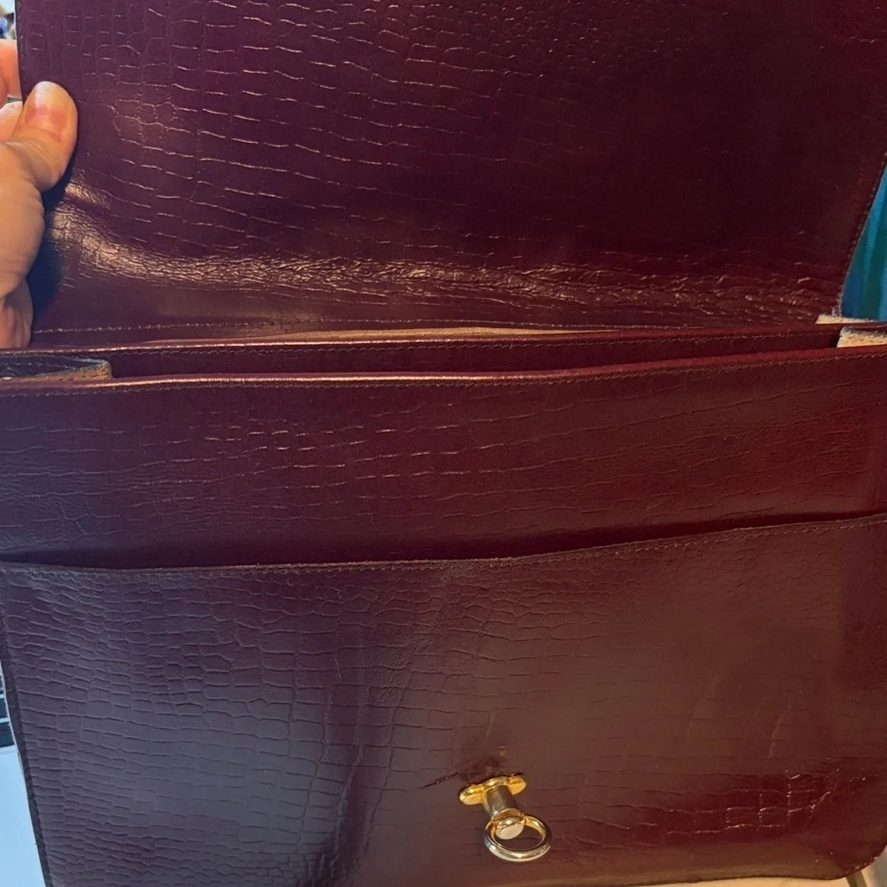 Vintage Gladbaggs Handmade Leather Bag - Embossed Leather Crossbody